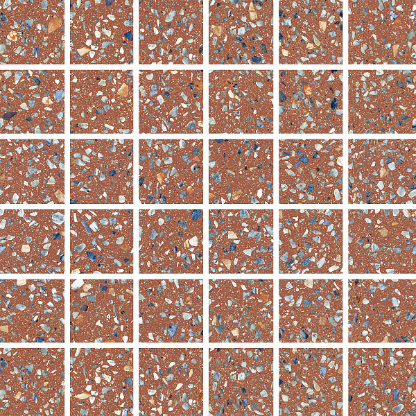 Мозаика Сан Агостино / SANT AGOSTINO Сияние / GLOW 30x30 Mosaico Glow Plus Sunset Kry