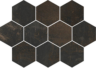 Шестиугольник Черный Нат / hexagon Black Nat